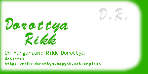 dorottya rikk business card